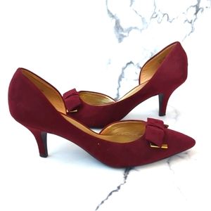 KELLY & KATIE burgundy heels | size 7.5